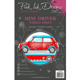 Pink Ink Designs Wheels Series Mini Driver A5 Clear Stamps (PI209)