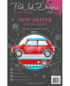 Pink Ink Designs Wheels Series Mini Driver A5 Clear Stamps (PI209) Pink Ink Designs Wheels Series Mini Driver A5 Clear Stamps (PI209)