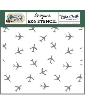 Echo Park Let's Go Travel Fly Away Stencil (LGT310033)