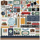 Echo Park Let's Go Travel 12x12 Inch Element Sticker (LGT310014)