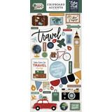 Echo Park Let's Go Travel 6x13 Inch Chipboard Accents (LGT310021)*