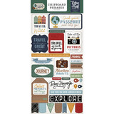 Echo Park Let's Go Travel 6x13 Inch Chipboard Phrases (LGT310022)