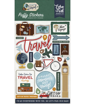 Echo Park Let's Go Travel Puffy Stickers (LGT310066) Echo Park Let's Go Travel Puffy Stickers (LGT310066)