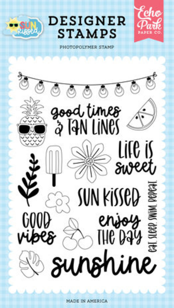 Echo Park Sun Kissed Good Times And Tan Lines Clear Stamps (SK312045) Echo Park Sun Kissed Good Times And Tan Lines Clear Stamps (SK312045)
