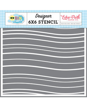 Echo Park Sun Kissed Good Vibes Waves Stencil (SK312034)* Echo Park Sun Kissed Good Vibes Waves Stencil (SK312034)*