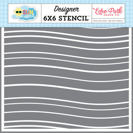 Echo Park Sun Kissed Good Vibes Waves Stencil (SK312034) Echo Park Sun Kissed Good Vibes Waves Stencil (SK312034)