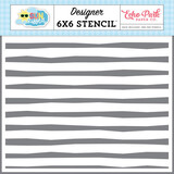 Echo Park Sun Kissed Life Is Sweet Stripes Stencil (SK312035)*