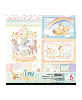Ciao Bella Papercrafting My Tiny World 8x8 Inch Paper Pad (CBH062) Ciao Bella Papercrafting My Tiny World 8x8 Inch Paper Pad (CBH062)