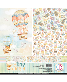 Ciao Bella Papercrafting My Tiny World 12x12 Inch Patterns Pad (CBT062) Ciao Bella Papercrafting My Tiny World 12x12 Inch Patterns Pad (CBT062)
