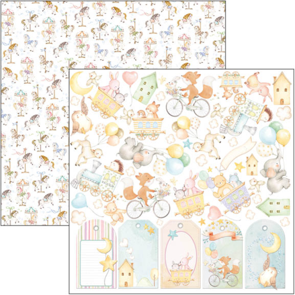 Ciao Bella Papercrafting My Tiny World 12x12 Inch Patterns Pad (CBT062) Ciao Bella Papercrafting My Tiny World 12x12 Inch Patterns Pad (CBT062)