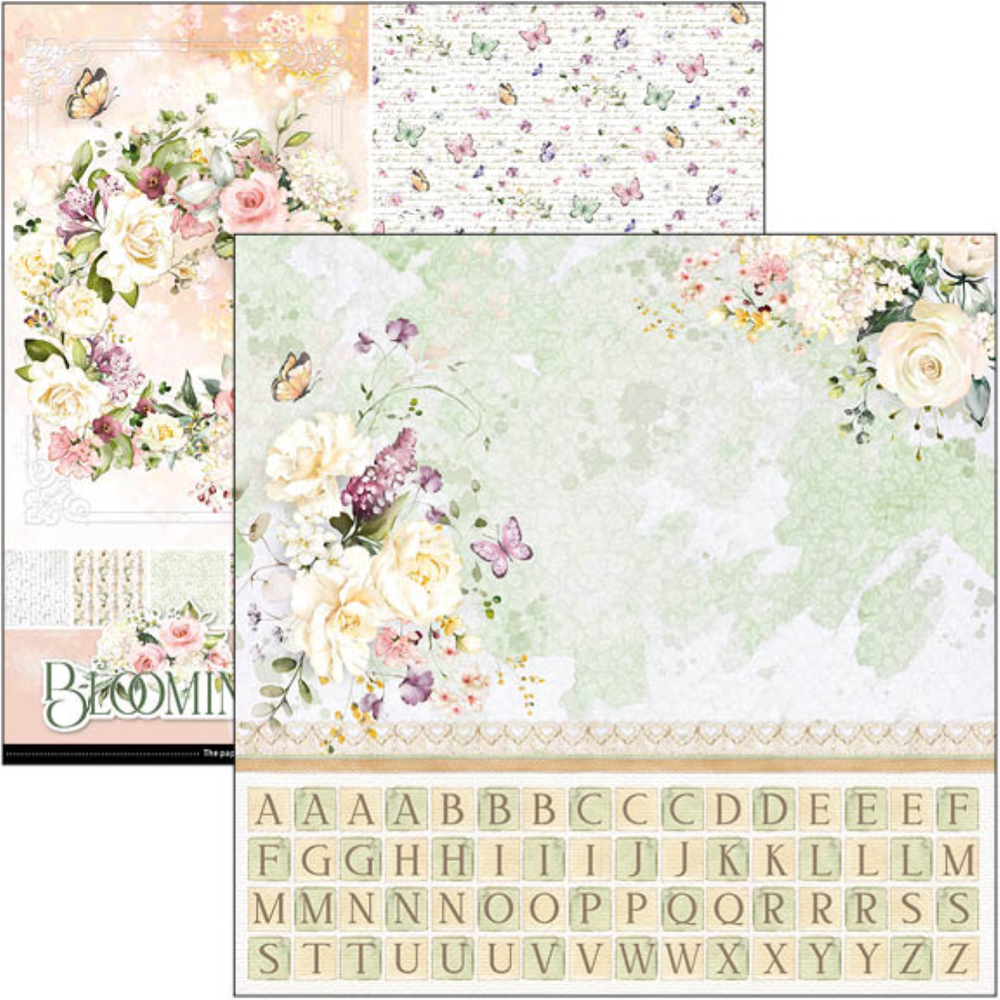 Ciao Bella Papercrafting Blooming 12x12 Inch Patterns Pad (CBT066) Ciao Bella Papercrafting Blooming 12x12 Inch Patterns Pad (CBT066)