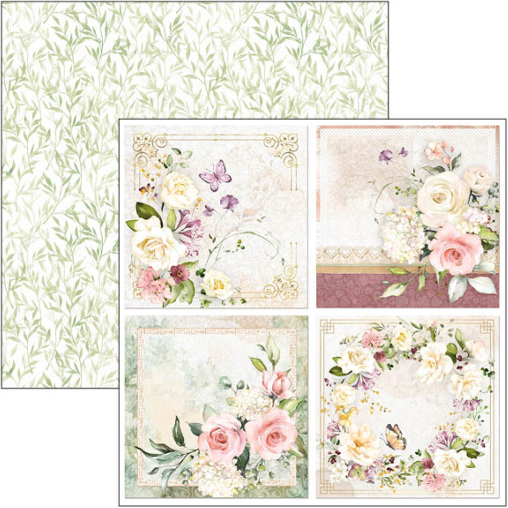 Ciao Bella Papercrafting Blooming 12x12 Inch Patterns Pad (CBT066) Ciao Bella Papercrafting Blooming 12x12 Inch Patterns Pad (CBT066)