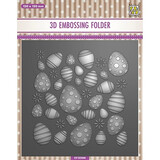 Nellie Snellen Easter Eggs Background 3D Embossing Folder (EF3D066)