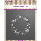 Nellie Snellen Easter Wreath 3D Embossing Folder (EF3D067)