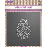 Nellie Snellen Doodle Egg 3D Embossing Folder (EF3D069)