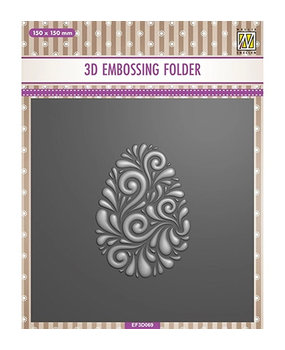 Nellie Snellen Doodle Egg 3D Embossing Folder (EF3D069) Nellie Snellen Doodle Egg 3D Embossing Folder (EF3D069)