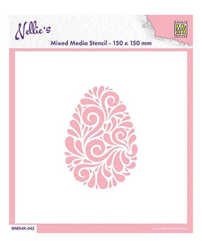 Nellie Snellen Doodle Egg Masking Stencil (MMS4K-042)