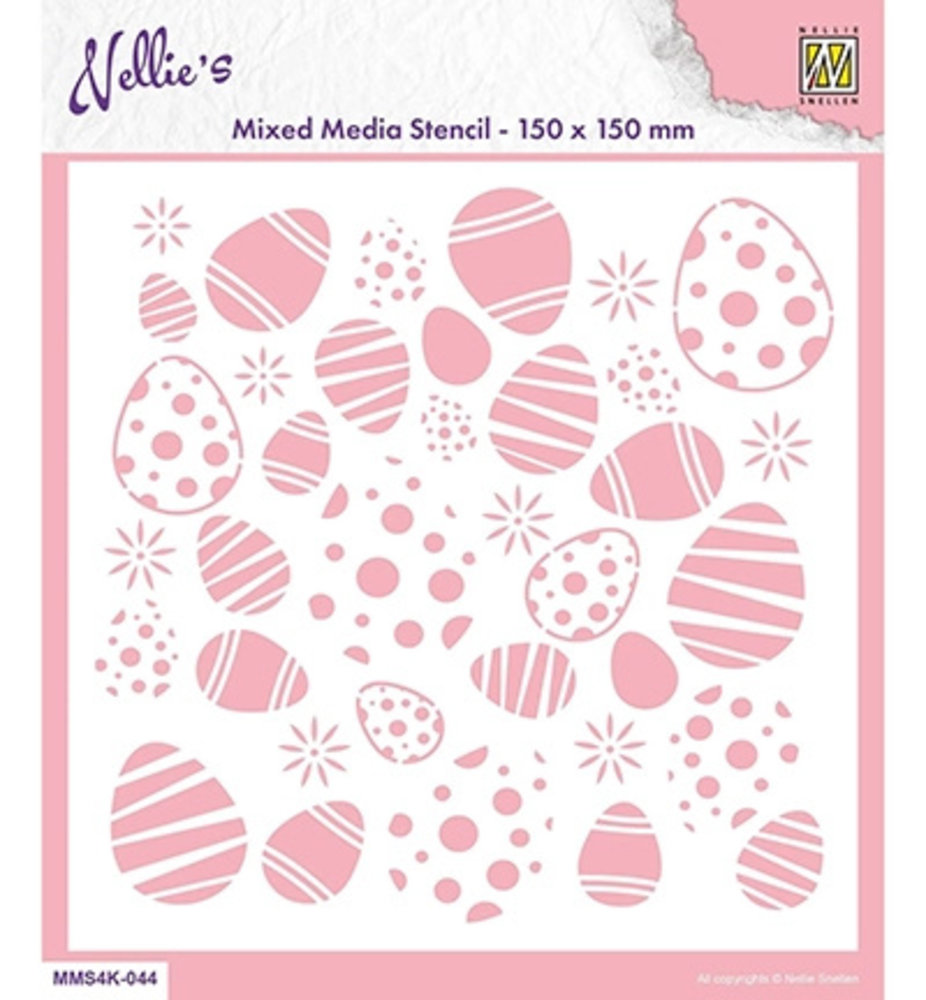 Nellie Snellen Easter Eggs Background Masking Stencil (MMS4K-044) Nellie Snellen Easter Eggs Background Masking Stencil (MMS4K-044)