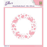 Nellie Snellen Easter Wreath Masking Stencil (MMS4K-045)