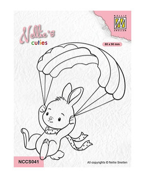 Nellie Snellen Clear Stamp Parachuting Bunny (NCCS041) Nellie Snellen Clear Stamp Parachuting Bunny (NCCS041)