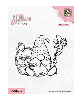Nellie Snellen Clear Stamp Gnome with Easter Basket (NCCS045) Nellie Snellen Clear Stamp Gnome with Easter Basket (NCCS045)