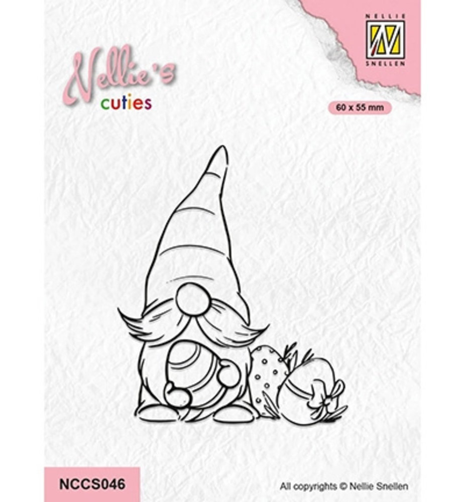 Nellie Snellen Clear Stamp Easter Gnome (NCCS046) Nellie Snellen Clear Stamp Easter Gnome (NCCS046)