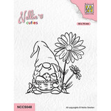 Nellie Snellen Clear Stamp Easter Gnome with Flowers (NCCS048)