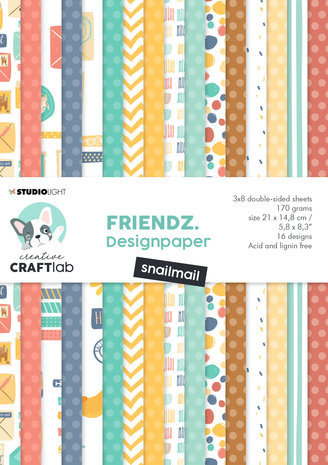 Creative Craftlab Friendz Snailmail A5 Paper Pad (CCL-FR-PP86) Creative Craftlab Friendz Snailmail A5 Paper Pad (CCL-FR-PP86)