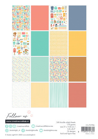 Creative Craftlab Friendz Snailmail A5 Paper Pad (CCL-FR-PP86) Creative Craftlab Friendz Snailmail A5 Paper Pad (CCL-FR-PP86)