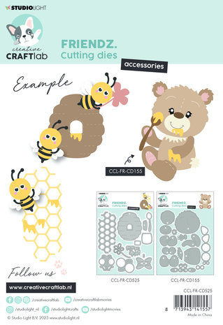 Creative Craftlab Friendz Dies Honey Bees Accessoires (CCL-FR-CD525) Creative Craftlab Friendz Dies Honey Bees Accessoires (CCL-FR-CD525)