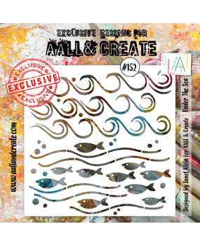 AALL and Create Masking Stencil 6x6 Inch Under the Sea (AALL-PC-152) AALL and Create Masking Stencil 6x6 Inch Under the Sea (AALL-PC-152)