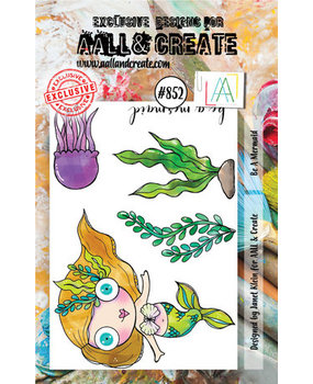 AALL and Create Clear Stamp Set A7 Be A Mermaid (AALL-TP-852)