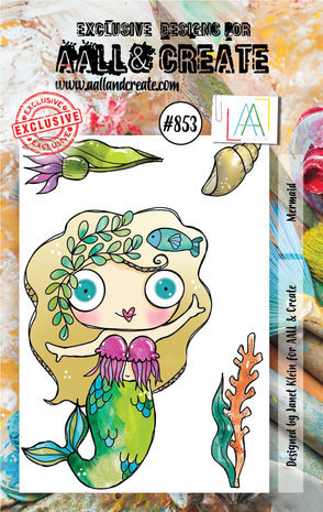 AALL and Create Clear Stamp Set A7 Mermaid (AALL-TP-853) AALL and Create Clear Stamp Set A7 Mermaid (AALL-TP-853)