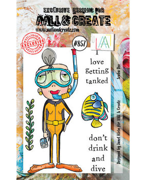 AALL and Create Clear Stamp Set A7 Scuba Dee (AALL-TP-857)