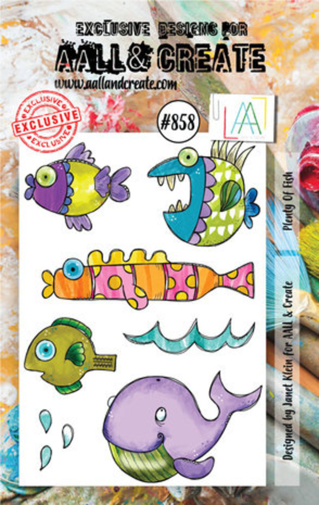 AALL and Create Clear Stamp Set A7 Plenty of Fish (AALL-TP-858) AALL and Create Clear Stamp Set A7 Plenty of Fish (AALL-TP-858)
