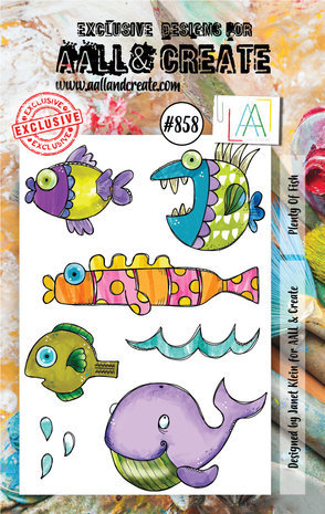 AALL and Create Clear Stamp Set A7 Plenty of Fish (AALL-TP-858) AALL and Create Clear Stamp Set A7 Plenty of Fish (AALL-TP-858)