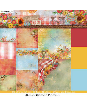Studio Light Sunflower Kisses 8x8 Inch Paper Pad Backgrounds (SL-SK-PP88) Studio Light Sunflower Kisses 8x8 Inch Paper Pad Backgrounds (SL-SK-PP88)