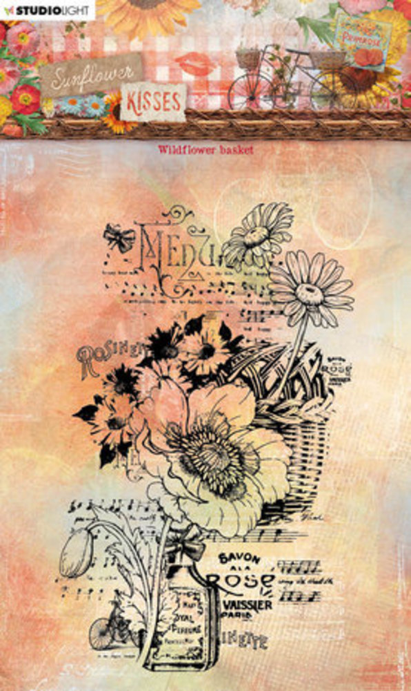 Studio Light Sunflower Kisses Clear Stamp Wildflower Basket (SL-SK-STAMP438) Studio Light Sunflower Kisses Clear Stamp Wildflower Basket (SL-SK-STAMP438)