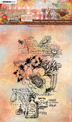 Studio Light Sunflower Kisses Clear Stamp Wildflower Basket (SL-SK-STAMP438) Studio Light Sunflower Kisses Clear Stamp Wildflower Basket (SL-SK-STAMP438)