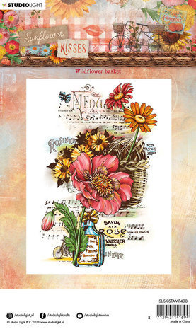 Studio Light Sunflower Kisses Clear Stamp Wildflower Basket (SL-SK-STAMP438) Studio Light Sunflower Kisses Clear Stamp Wildflower Basket (SL-SK-STAMP438)