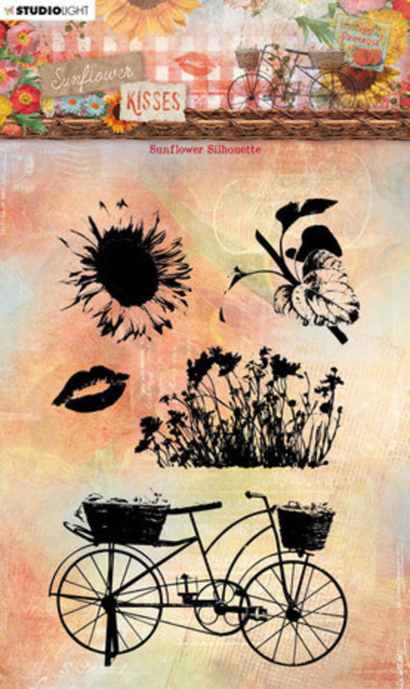 Studio Light Sunflower Kisses Clear Stamp Sunflower Silhouette (SL-SK-STAMP439)