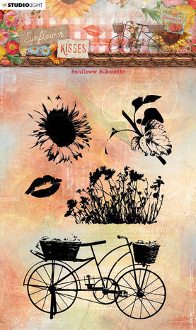 Studio Light Sunflower Kisses Clear Stamp Sunflower Silhouette (SL-SK-STAMP439)