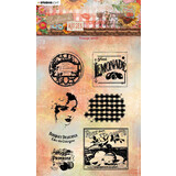 Studio Light Sunflower Kisses Clear Stamp Vintage Labels (SL-SK-STAMP440)*