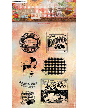 Studio Light Sunflower Kisses Clear Stamp Vintage Labels (SL-SK-STAMP440)* Studio Light Sunflower Kisses Clear Stamp Vintage Labels (SL-SK-STAMP440)*