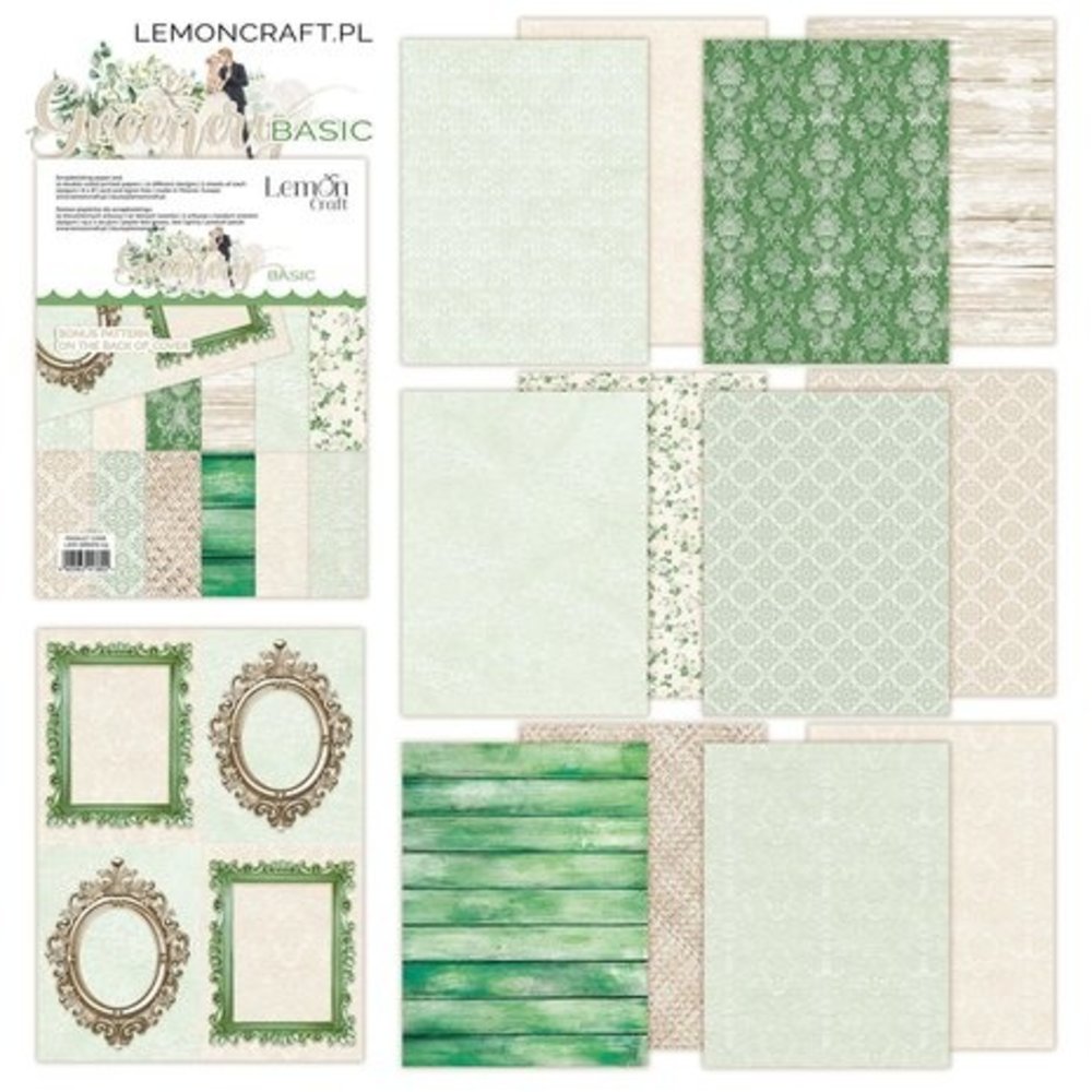 LemonCraft Greenery Basic 6x8 Inch Paper Pad (LEM-GREEN-03) LemonCraft Greenery Basic 6x8 Inch Paper Pad (LEM-GREEN-03)