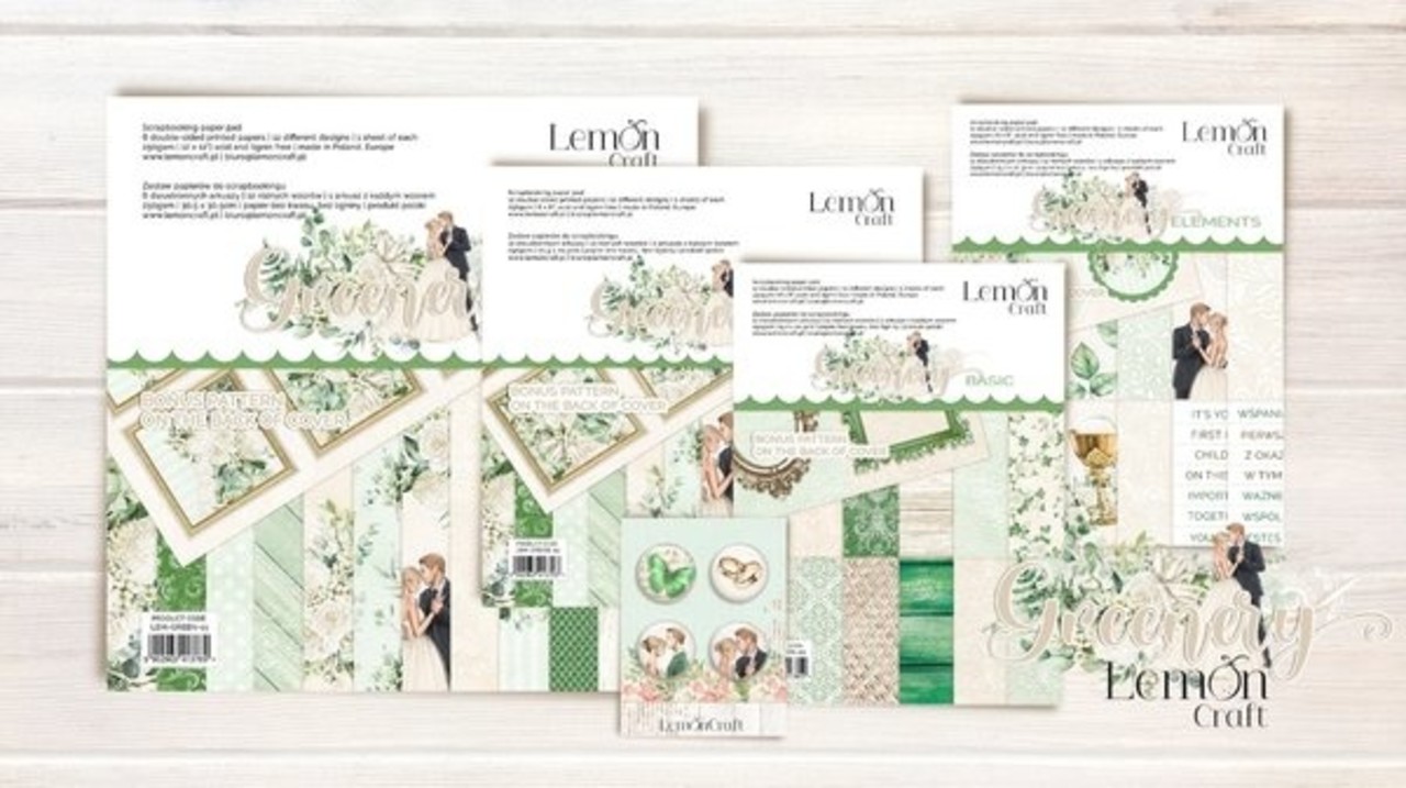 LemonCraft Greenery Elements 6x8 Inch Paper Pad (LEM-GREEN-04) LemonCraft Greenery Elements 6x8 Inch Paper Pad (LEM-GREEN-04)