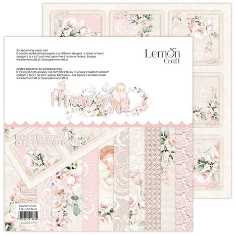 LemonCraft Mums' Love 12x12 Inch Paper Pad (LEM-MUMS-01) LemonCraft Mums' Love 12x12 Inch Paper Pad (LEM-MUMS-01)