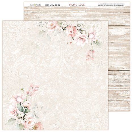 LemonCraft Mums' Love 12x12 Inch Paper Pad (LEM-MUMS-01) LemonCraft Mums' Love 12x12 Inch Paper Pad (LEM-MUMS-01)