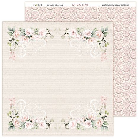 LemonCraft Mums' Love 12x12 Inch Paper Pad (LEM-MUMS-01) LemonCraft Mums' Love 12x12 Inch Paper Pad (LEM-MUMS-01)