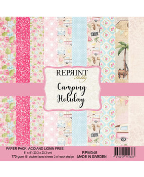 Reprint Camping Holiday 8x8 Inch Paper Pack (RPM045) Reprint Camping Holiday 8x8 Inch Paper Pack (RPM045)